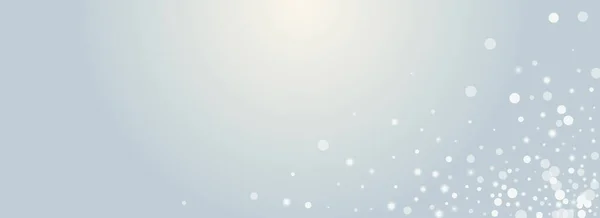 Overlay Snowflake Vector Panoramic Transparent Bakgrund Vit Bokeh Snöstorm Inbjudan — Stock vektor