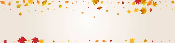 Κόκκινο Floral Vector Γκρι Πανοραμικό Φόντο Νοέμβριος Foliage Frame Πράσινος — Διανυσματικό Αρχείο
