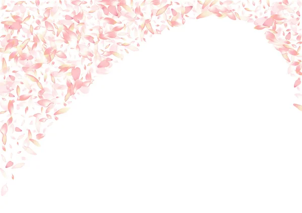 Fleur Blanche Vecteur Pétale Fond Blanc Pastel Air Lotus Petal — Image vectorielle