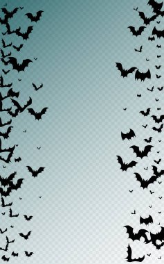 Siyah Yarasa Dekorasyon Vektörü Şeffaf Arkaplan. Siluet Ürkütücü Poster. Parti Kanadı İllüstrasyonu. Korku Sancağı.
