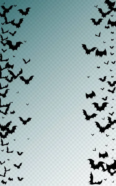 Black Bat Decor Vector Transparent Background Силует Крепкий Постер Party — стоковий вектор