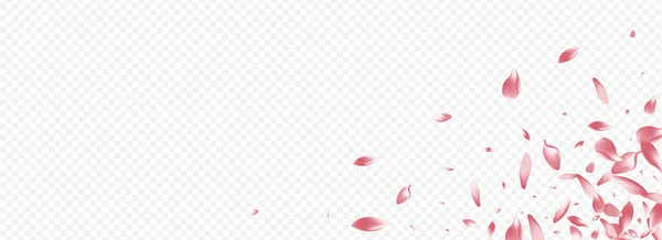 Červený Květinový Vektor Panoramatické Průsvitné Pozadí Plakát Rozkvetlým Větrem Srdeční — Stockový vektor