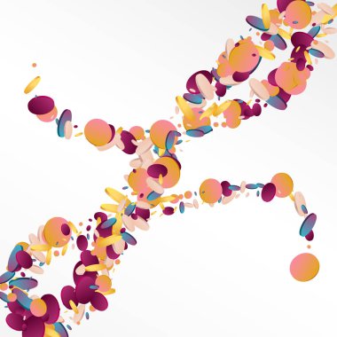 Gradyan Çember Eğlence Gri Arkaplanı. Holografik Şeffaf Yağmur Davetiyesi. Karnaval Arkaplanı. Gökkuşağı Vektör İllüstrasyonu.