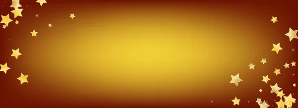 Жовті Абстрактні Зорі Вектор Браун Тло Holiday Star Texture Пиловий — стоковий вектор