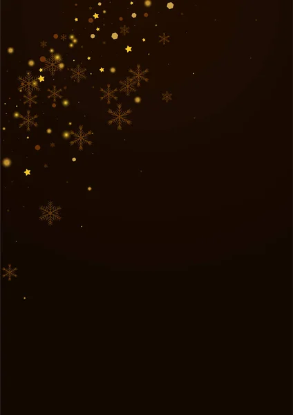 Gold Stars Vector Brown Background Desenho Pontos Mínimos Dourados Padrão — Vetor de Stock