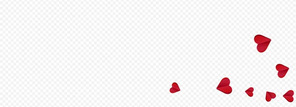Maroon Color Heart Vector Романтическая Бумажная Карточка Красные Конфетти — стоковый вектор