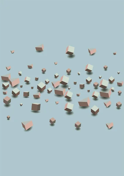 Puha Rózsaszín Confetti Vektor Kék Háttér Absztrakt Elem Kép Pasztell — Stock Vector