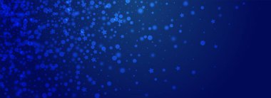 Beyaz Konfeti Vektörü Pnoramik Mavi Arkaplan. Gümüş Noel Kar Resimleri. İnce kar yağışlı desen. Chrismas Kar Tanesi Dokusu.