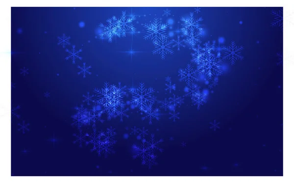 Glow Stars Vector Fondo Azul Textura Puntos Brillantes Chrismas Confetti — Vector de stock