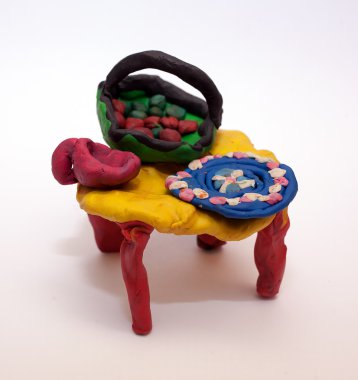 Hamuru tablo gıda ile