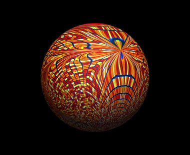 Renkli küreler kırmızı sesi