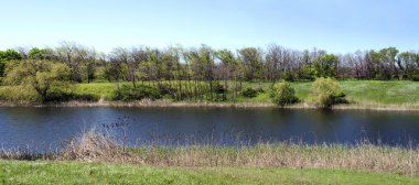 Panoramik nehir manzara