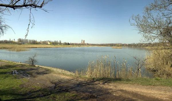 Landschaft der Stadt krivoy rog — Stockfoto