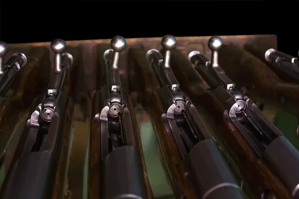 Гвинтівка Мосіна відкриті приймача — стокове фото