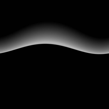 Siyah bir arkaplanda ışık soyutu. Tek renkli olsun. Dinamik çizgiler. Akan sıvı şekilli kademeli pankartlar. El ilanları, broşürler, davetiyeler ve web sitelerinin tasarımı için şablon.