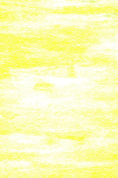Fond peint à la main jaune. Crayon ou aquarelle texture abstraite sur papier blanc. Monochrome. Place pour ton texto. Automne et or. — Photo