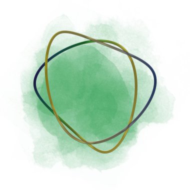 Metin için yaratıcı çerçeve. Tek renkli, soyut, parlak suluboya. Tasarım için dokular, fotoğraf örtüsü. Beyaz arkaplan.