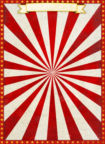 Poster Circo Vintage Sfondo Bianco Con Bel Banner Luogo Rivendicazioni — Foto Stock