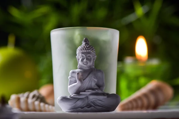 Candles and  Boudha Religion — Stock Photo, Image