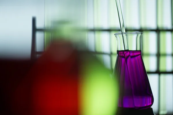 Chemische, wetenschap, laboratorium, reageerbuis, laboratoriumapparatuur — Stockfoto