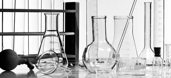 Chemische, wetenschap, reageerbuis, laboratorium apparatuur — Stockfoto
