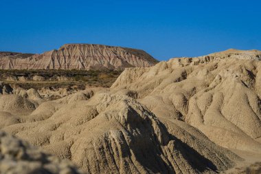 İspanya, Navarre, Arguedas, Bardenas Reales Çölü UNESCO tarafından Biyosfer rezervi olarak sınıflandırılan doğal park.