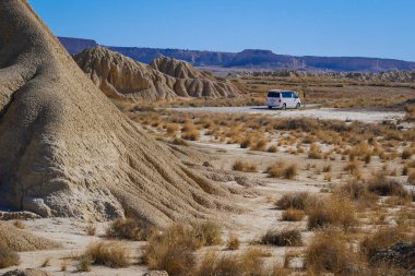 İspanya, Navarre, Arguedas, Bardenas Reales Çölü UNESCO tarafından Biyosfer rezervi olarak sınıflandırılan doğal park.