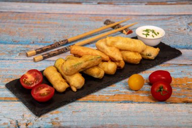 Çıtır sebze tarifi, sebzeli börek. Yüksek kalite fotoğraf