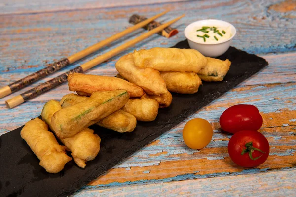 Çıtır sebze tarifi, sebzeli börek. Yüksek kalite fotoğraf