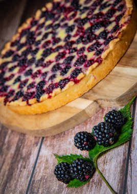 Ev yapımı pasta portre Blackberry'li üzerinde.