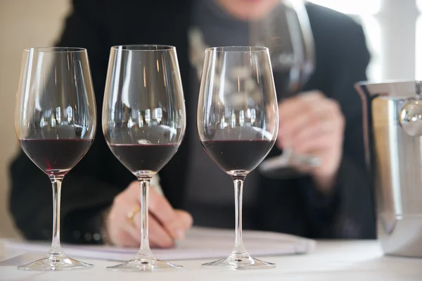 Red Vine tasting — Stock Photo, Image