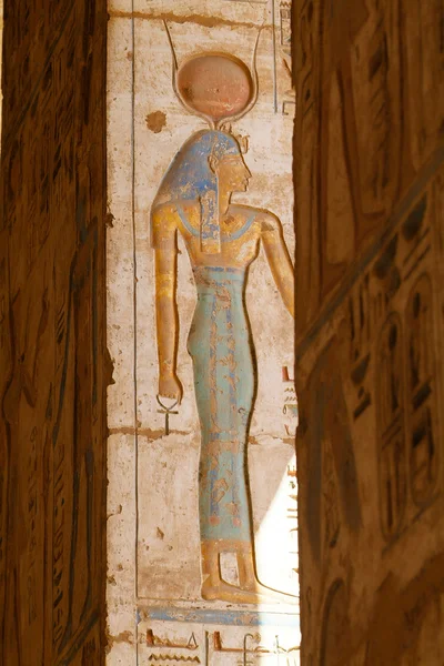 Egypt chrámu Medinet Habu — Stock fotografie