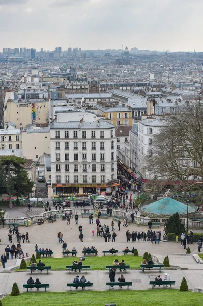 Widok z Paryża we Francji — Zdjęcie stockowe