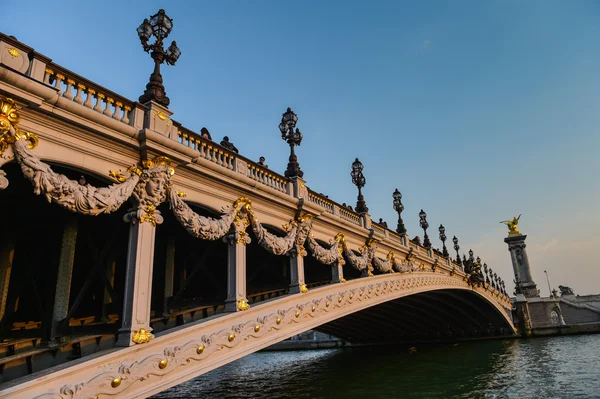 Alexandre Iii híd, Paris, Franciaország — Stock Fotó