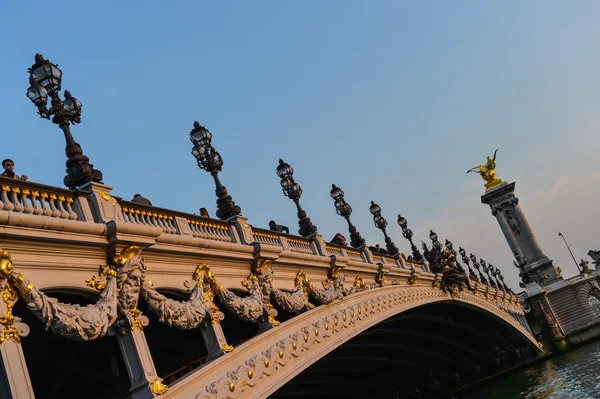 Alexandre Iii híd, Paris, Franciaország — Stock Fotó