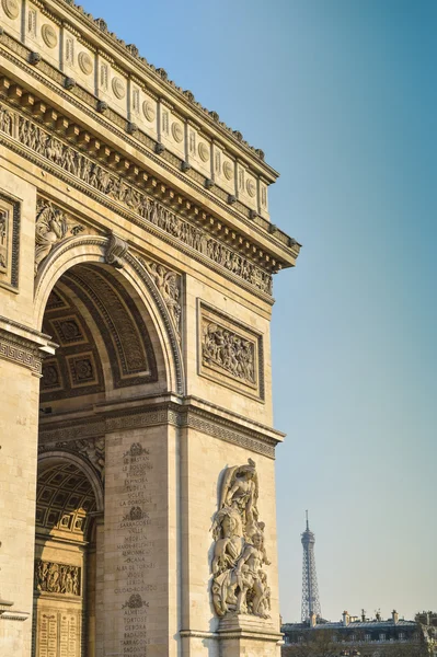 Arco di Trionfo a Parigi — Foto Stock