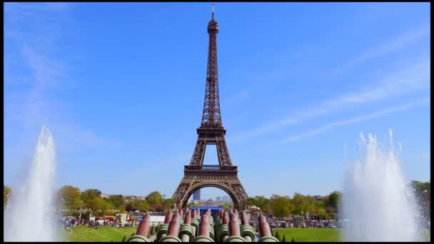 埃菲尔铁塔巴黎法国 — 图库视频影像