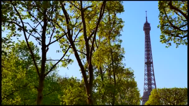 Tour Eiffel paris Fransa — Stok video