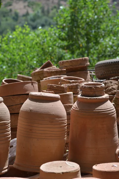 Workshop Potter-Ceramist-Marocco-Pottery — Stock Photo, Image