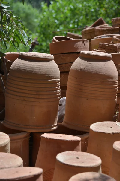 Laboratorio Ceramista-Ceramista-Marocco-Ceramiche — Foto Stock