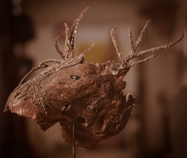 Atölyede metal Sculptur