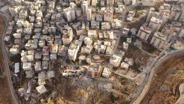 Réfugiés Palestiniens Camp Anata Bâtiments Toits Vue Aérienne Près Quartier — Video