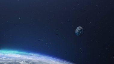 3D görüntüleme, göktaşı taşı Dünya atmosferine yakın uçuyor