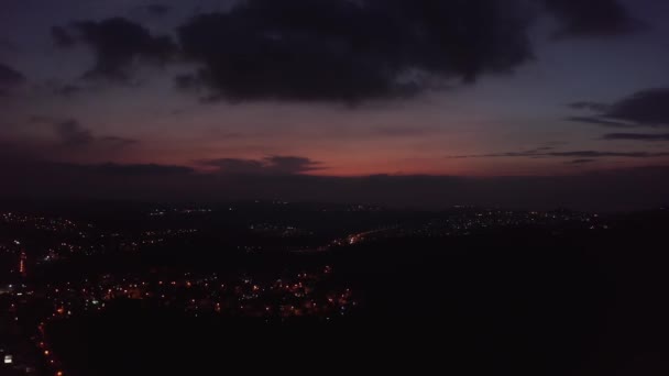 Пейзаж Иерусалима Закате Солнца Aerialsunset Снимок Воздуха Иерусалима — стоковое видео
