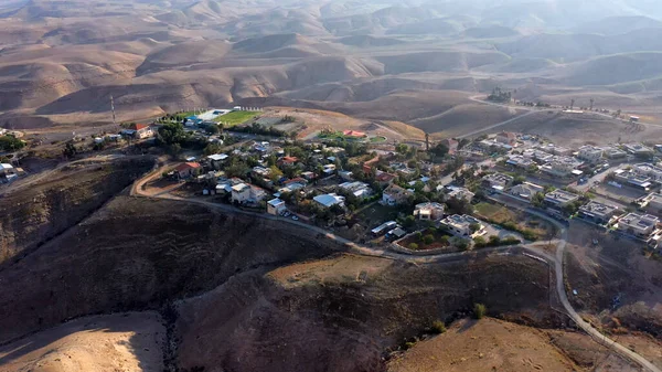 Jewish Settlement Vered Yericho Close Jericho Aerial Viewdrone View Jordan — Stock Photo, Image