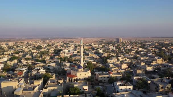 Mešita Městě Jericho Ptačími Letecký Pohledpohled Město Jericho Jordánské Údolí — Stock video