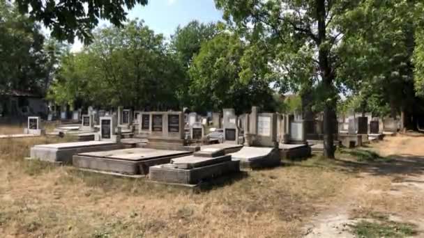 Old Romanian Jewish Cemetery Unidentified Shot Cluj Napoca Romania 2020 — ストック動画