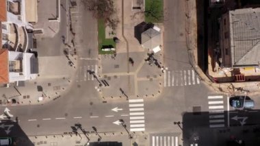 İsrail 2020 'den Tel Aviv Sokak İnsansız Hava Aracı görüntüsü