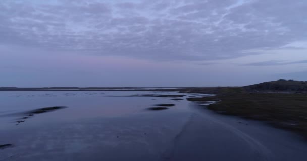 Veduta Aerea Sulla Penisola Stokknes Nell Islanda Sudorientaleveduta Del Drone — Video Stock
