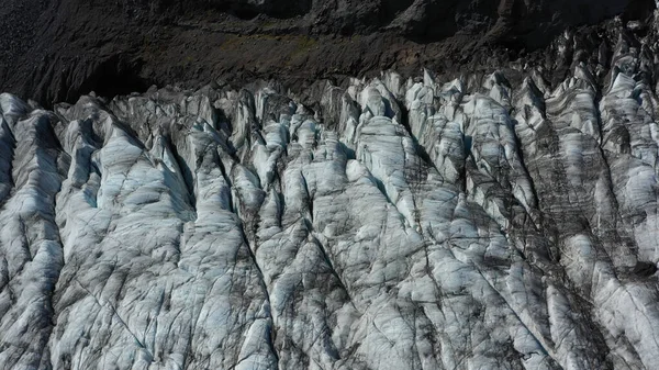 Luftaufnahme Über Den Svnafellsjkull Gletscher Isländische Drohne Aufgenommen Vom Svnafellsjkull — Stockfoto